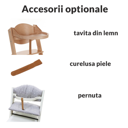 Scaun masa bebe din lemn reglabil Treppy Natur [1]