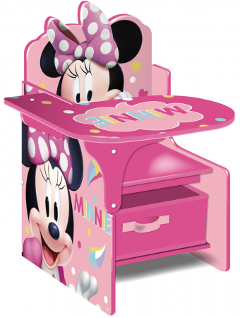 Scaun masa copii - Scaun multifunctional din lemn Minnie's Bow-tique - Arditex