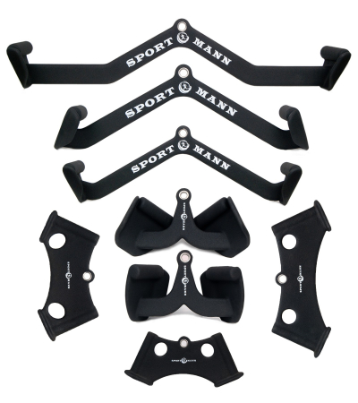 Bare - Discuri - Greutati - Set Bare si Manere Helcometru Sportmann-8 piese