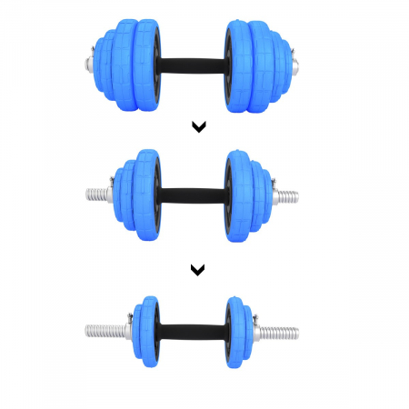 SET DE GANTERE 30 KG HMS BARBELL [10]