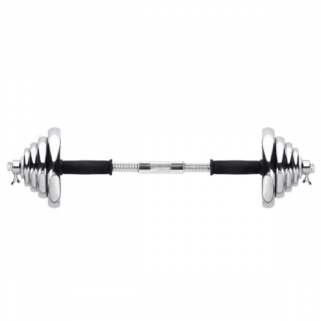 Set de gantere si haltere reglabile 55kg STC55 HMS [8]