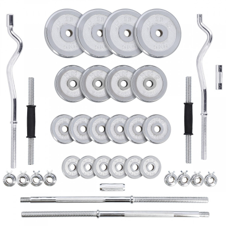 Set de gantere si haltere reglabile 55kg STC55 HMS [1]