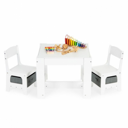 Scaun masa copii - Set de masa cu doua scaune pentru copii Ecotoys FH-KR200010