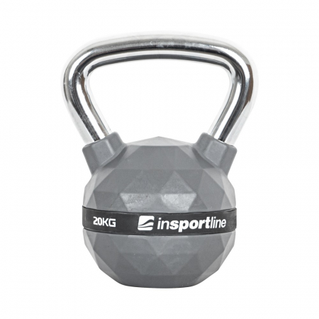 Set Gantere Kettlebell acoperit cauciuc inSPORTline PU 4 – 20 kg [1]