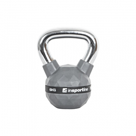 Set Gantere Kettlebell acoperit cauciuc inSPORTline PU 4 – 20 kg [6]