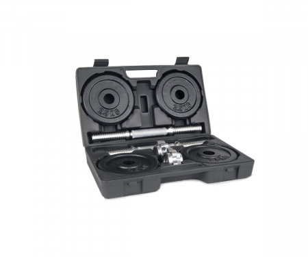 Bare - Discuri - Greutati - Set gantere reglabile Sportmann diplomat 2x10 kg, negru