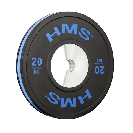 Set Greutati Bumper Plate 10 kg, 15 kg, 20 kg, 25 kg/51 mm HMS BTBR [8]