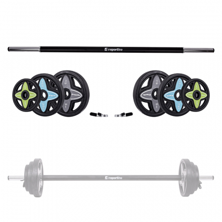 Set Haltera + Greutati inSPORTline Pumpstar 2 - 20kg [8]