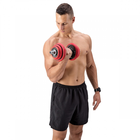 Set Haltera si Gantere Reglabile HMS SGGX20 20 kg [20]