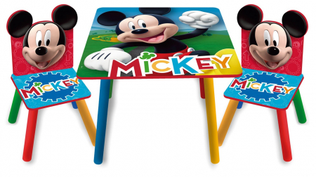 Scaun masa copii - Set masuta si 2 scaunele Mickey Mouse Clubhouse - Arditex