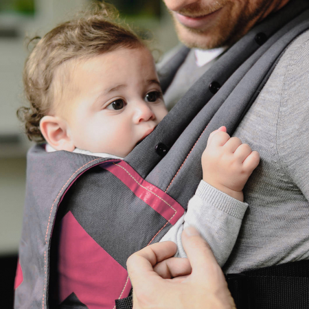 Marsupii - Sistem de purtare Venture Bubblegum/Charcoal Zigzag