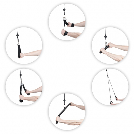 Sistem de scripeti pentru cabluri de suspensie inSPORTline Puley 500 [6]