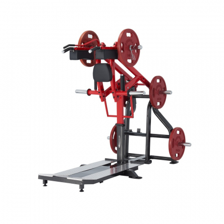 Aparate Fitness Multifunctionale - Standing Squat Machine Steelflex Plateload Line PLSS - Black-Red