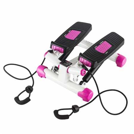 Steppere Fitness - Stepper Twist cu Corzi HMS S3033 - Roz