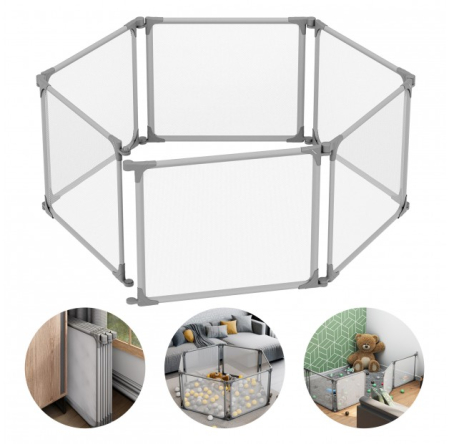 Patuturi pliabile si tarcuri de joaca - Tarc de joaca bebelusi hexagonal, pliabil si ajustabil Cozy 70 configurabil