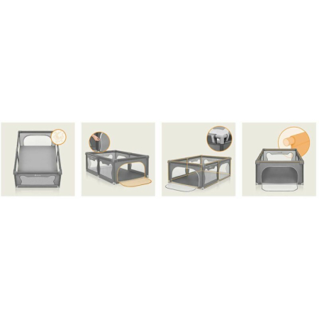 Tarc de joaca copii Lionelo Willow 127 x 187 cm [33]