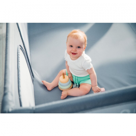 Tarc de joaca copii Lionelo Willow XL 180 x 200 cm Gri [26]