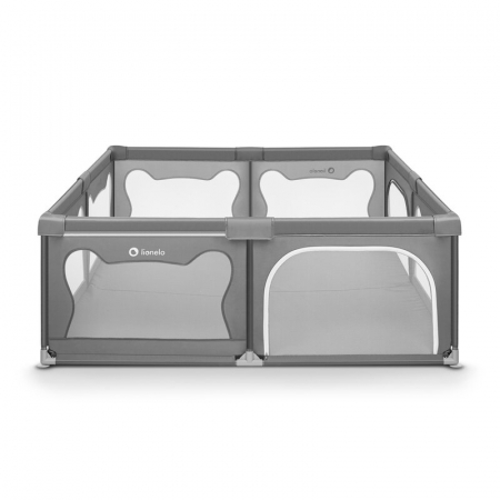 Tarc de joaca copii Lionelo Willow XL 180 x 200 cm Gri [3]