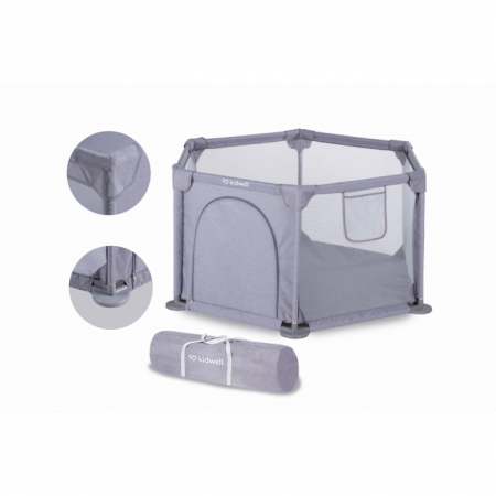 Patuturi pliabile si tarcuri de joaca - Tarc de joaca hexagonal pentru copii 122 x 106 cm Kidwell FANKO - Gray