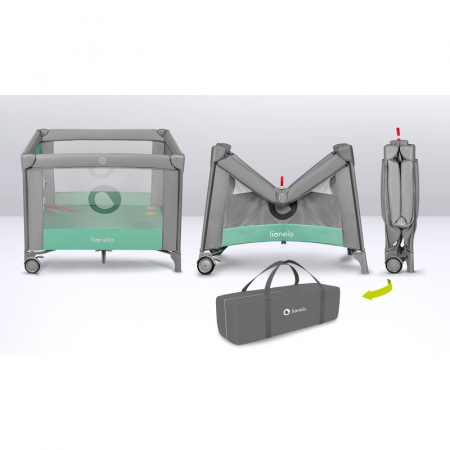 Tarc de joaca Lionelo Mille 100x100 cm Verde [29]