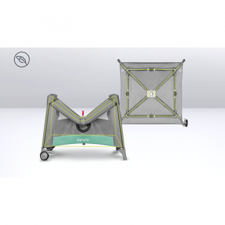 Tarc de joaca Lionelo Mille 100x100 cm Verde [27]