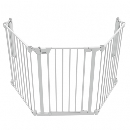 Porti de siguranta - Tarc de siguranta modular cu 3 panouri, metal alb, Noma N94054