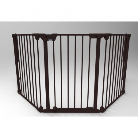 Tarc de siguranta modular cu 3 panouri, metal negru, Noma N93491 [1]