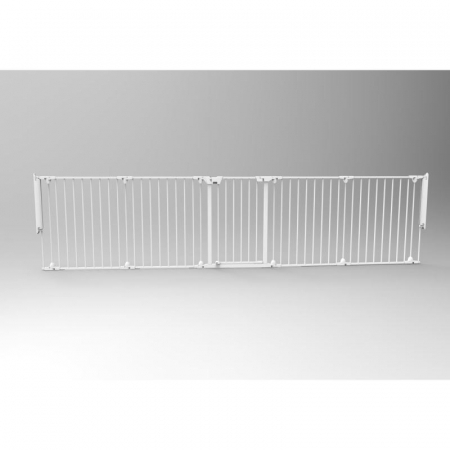 Tarc de siguranta modular cu 5 panouri, metal alb, Noma, N94047 [6]