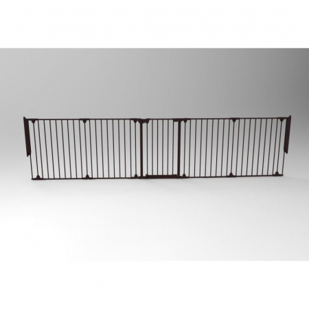 Tarc de siguranta modular cu 5 panouri, metal negru, Noma N94238 [4]