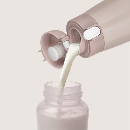 Termos inteligent cu incalzire, Lionelo, ThermUp Bottle, Incalzeste in 3.5 min, Mentine temperatura pana la 20 h, Constructie vidata cu 5 straturi, Capacitate 350 ml, USB-C, 5 setari de temperatura: 3 [12]