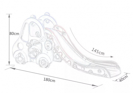 Tobogan MyKids masina cu cos de baschet OM002 Roz [3]