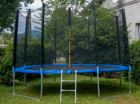 Trambulina si Plasa de Siguranta Sportmann 366 cm, Albastru [1]