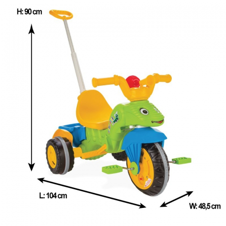 Tricicleta cu maner parental Pilsan CATERPILLAR [2]