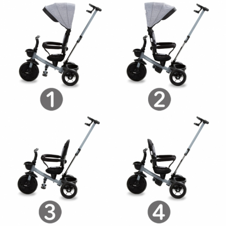 Tricicleta cu sezut rotativ si roti cu spuma EVA Kidwell Axel [5]