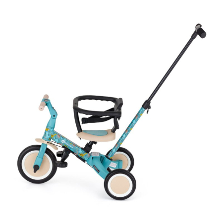 Tricicleta, Petite&Mars, Turbo, Editie limitata, 5 in 1, Multifunctionala, Vehicul de impins, Bicicleta cu/fara pedale, Cu maner de ghidaj, Detasabil, Roti din cauciuc, Pana la 25 kg, 1.5-5 ani, Dino [4]