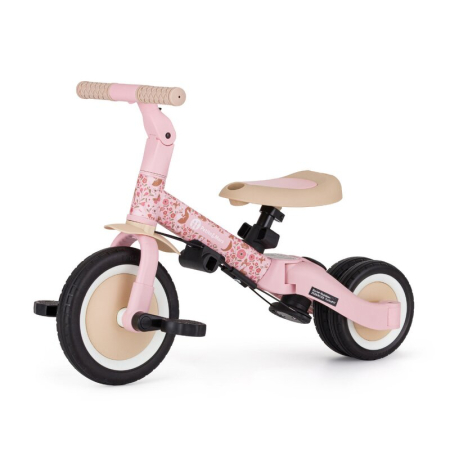 Tricicleta, Petite&Mars, Turbo, Editie limitata, 5 in 1, Multifunctionala, Vehicul de impins, Bicicleta cu/fara pedale, Cu maner de ghidaj, Detasabil, Roti din cauciuc, Pana la 25 kg, 1.5-5 ani, Rosy  [4]