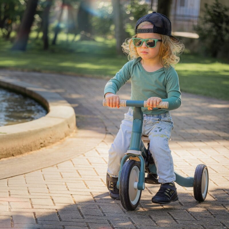 Tricicleta, Petite&Mars, Turbo, Editie limitata, 5 in 1, Multifunctionala, Vehicul de impins, Bicicleta cu/fara pedale, Cu maner de ghidaj, Detasabil, Roti din cauciuc, Pana la 25 kg, 1.5-5 ani, Dino [21]