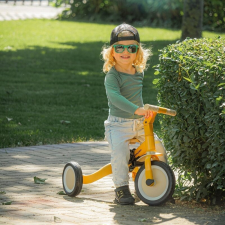 Tricicleta, Petite&Mars, Turbo, Editie limitata, 5 in 1, Multifunctionala, Vehicul de impins, Bicicleta cu/fara pedale, Cu maner de ghidaj, Detasabil, Roti din cauciuc, Pana la 25 kg, 1.5-5 ani, Dino [34]
