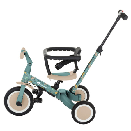 Tricicleta, Petite&Mars, Turbo, Editie limitata, 5 in 1, Multifunctionala, Vehicul de impins, Bicicleta cu/fara pedale, Cu maner de ghidaj, Detasabil, Roti din cauciuc, Pana la 25 kg, 1.5-5 ani, Dino [3]