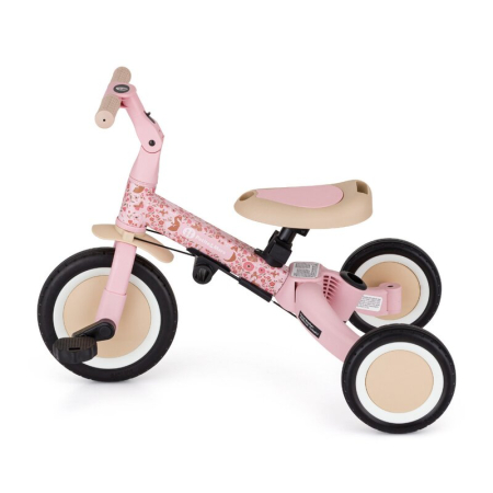 Tricicleta, Petite&Mars, Turbo, Editie limitata, 5 in 1, Multifunctionala, Vehicul de impins, Bicicleta cu/fara pedale, Cu maner de ghidaj, Detasabil, Roti din cauciuc, Pana la 25 kg, 1.5-5 ani, Rosy  [7]