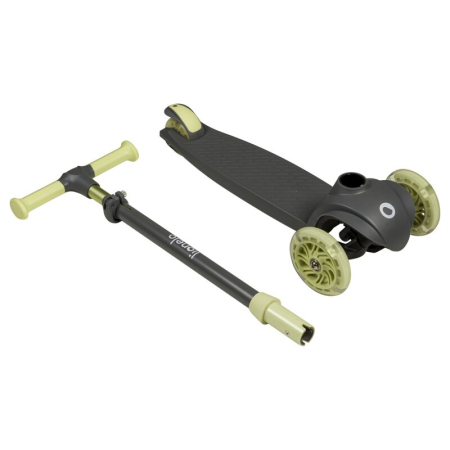 Trotineta, Lionelo, Jessy, Ultrapliabila, Pana la 50 Kg, cu design ergonomic, cu lumini LED, 56 x 26 x 67-82 cm, 3 ani+, Verde [14]