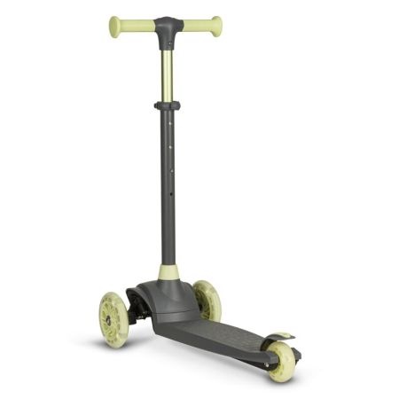 Trotineta, Lionelo, Jessy, Ultrapliabila, Pana la 50 Kg, cu design ergonomic, cu lumini LED, 56 x 26 x 67-82 cm, 3 ani+, Verde [5]