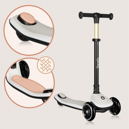 Trotineta pentru copii Lionelo Mey ultrapliabila cu lumini si cosulet pana la 50 Kg [18]