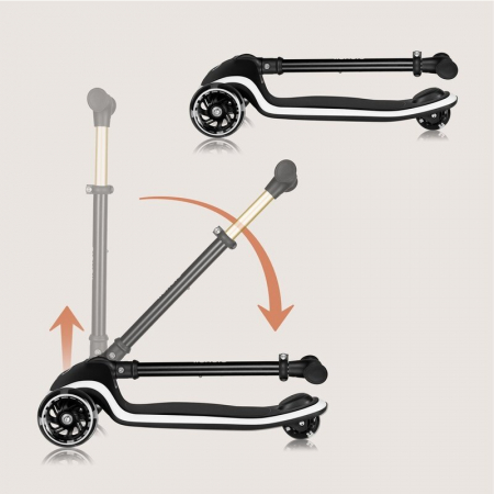 Trotineta pentru copii Lionelo Mey ultrapliabila cu lumini si cosulet pana la 50 Kg [22]