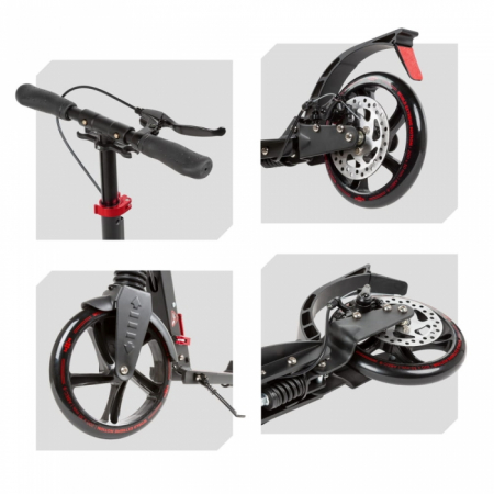 Trotineta pliabila de oras cu frana pe maner WXM RST-A02 - Red [10]