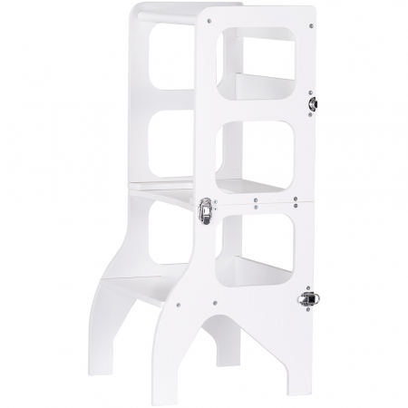 Jucarii pentru copii - Turn de invatare Chipolino 2 in 1 alb