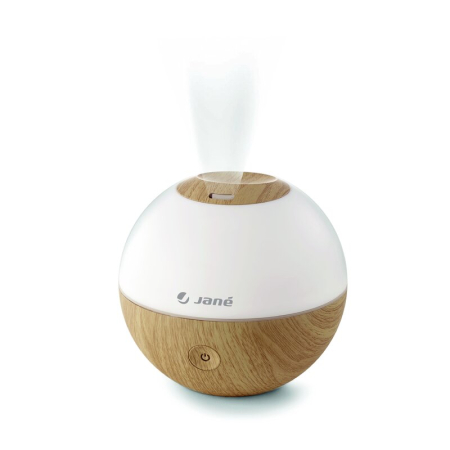 Umidificatoare electrice aer - Umidificator, Jane, Moon, cu compartiment aromaterapie, cu lumini si senzor de apa, 16 x 16 x 14 cm