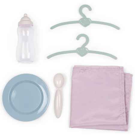 Valiza multifunctionala pentru papusi Smoby Baby Nurse 3 in 1 maro [2]