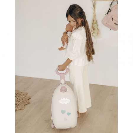Valiza multifunctionala pentru papusi Smoby Baby Nurse 3 in 1 maro [6]