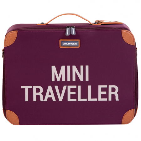 Genti mamici - Valiza pentru copii Childhome Mini Traveller Visiniu